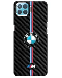 Чохол для OPPO A93 з картинкою «Емблема BMW та карбон»