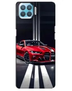 Чохол для OPPO A93 з картинкою «Червона BMW на дорозі»