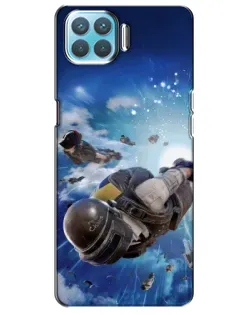 Чохол для OPPO A93 з картинкою «Десант PUBG — стрибок»