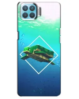 Чохол для OPPO A93 з картинкою «Черепаха Minecraft»