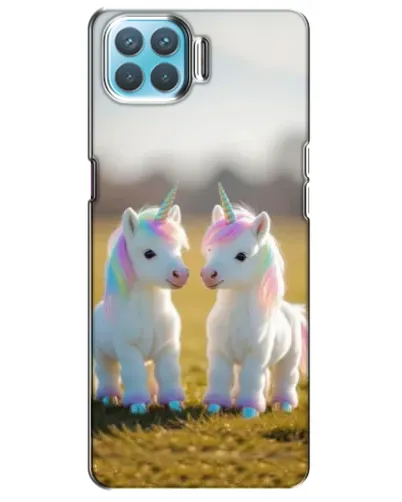 Чехол для OPPO A93 с картинкой «Пара единорогов» Чехол для OPPO A93 с картинкой «Пара единорогов»