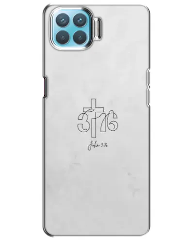 Чохол для OPPO A93 з картинкою «Івана 3:16 Хрест» Чохол для OPPO A93 з картинкою «Івана 3:16 Хрест»