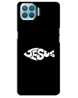 Чехол для OPPO A93 с картинкой «Рыба Jesus»