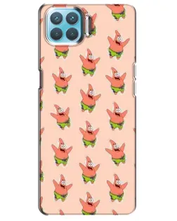 Чехол для OPPO A93 с картинкой «Патрик Стар паттерн»