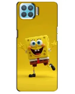 Чехол для OPPO A93 с картинкой «Позитивный Губка Боб»