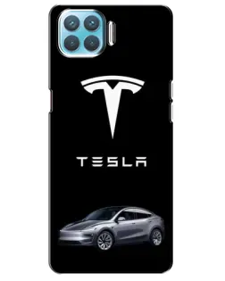 Чохол для OPPO A93 з картинкою «Tesla Model Y»