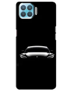 Чохол для OPPO A93 з картинкою «Фари Tesla Night»
