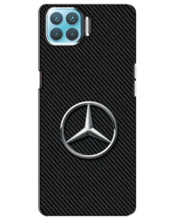Чехол для OPPO A93 с картинкой «Карбоновый Mercedes стиль»