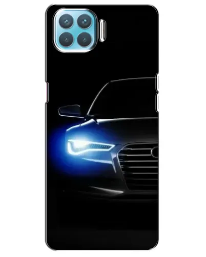 Чохол для OPPO A93 з картинкою «Неоновий погляд Audi»