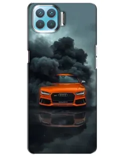 Чохол для OPPO A93 з картинкою «Audi у хмарах диму»