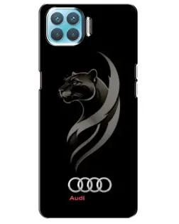 Чохол для OPPO A93 з картинкою «Графіка — пантера та Audi»