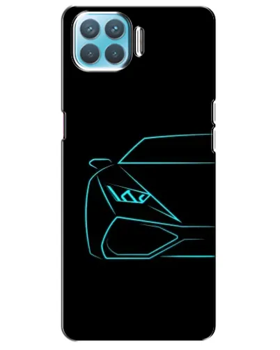 Чехол для OPPO A93 с картинкой «Голубой силуэт Lamborghini» Чехол для OPPO A93 с картинкой «Голубой силуэт Lamborghini»