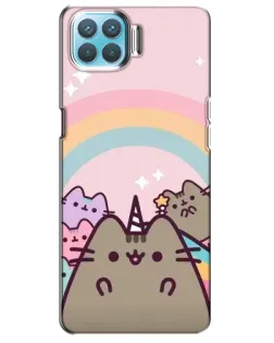Чехол для OPPO A93 с картинкой «Единорог Pusheen»