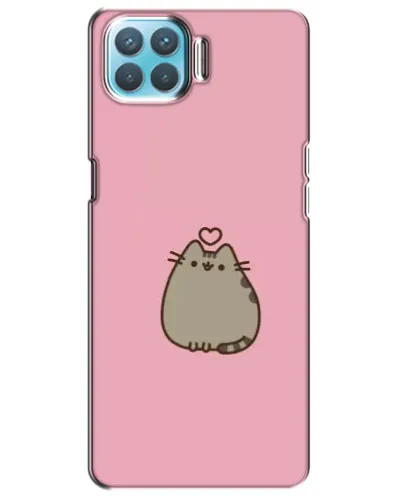 Чехол для OPPO A93 с картинкой «Pusheen сердце»