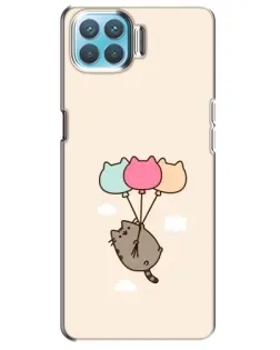 Чехол для OPPO A93 с картинкой «Пушин на шариках»