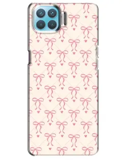 Чохол для OPPO A93 з картинкою «Рожеві бантики Coquette»