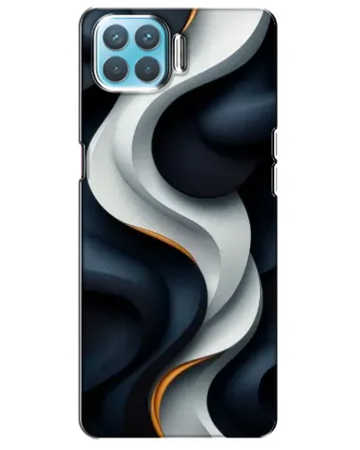 Чохол для OPPO A93 з картинкою «Об'ємні чорно-білі стрічки» Чохол для OPPO A93 з картинкою «Об'ємні чорно-білі стрічки»
