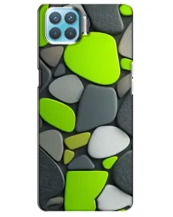 Чохол для OPPO A93 з картинкою «Яскрава неонова галька»