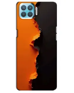 Чохол для OPPO A93 з картинкою «Помаранчевий розлом»