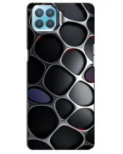 Чохол для OPPO A93 з картинкою «Об'ємна темна решітка»