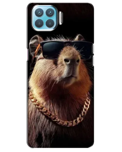 Чохол для OPPO A93 з картинкою «Капібара золотий ланцюг»
