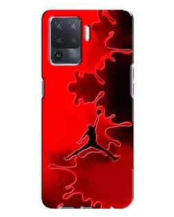 Чехол для OPPO A94 с картинкой «Jordan Red Smoke»