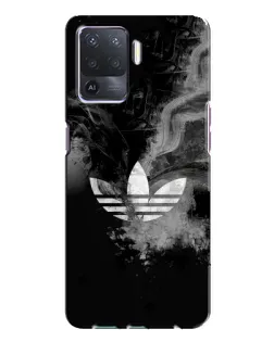 Чохол для OPPO A94 з картинкою «Абстрактний дим Adidas»