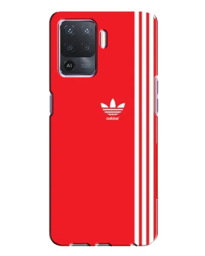 Чохол для OPPO A94 з картинкою «Червоний мінімалізм Adidas»