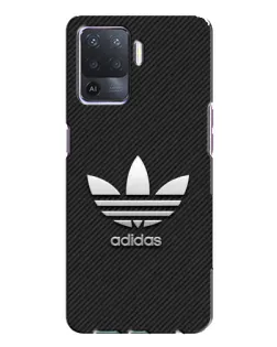 Чохол для OPPO A94 з картинкою «Adidas Карбонова текстура»