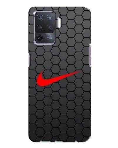 Чехол для OPPO A94 с картинкой «Nike — карбоновая сетка»