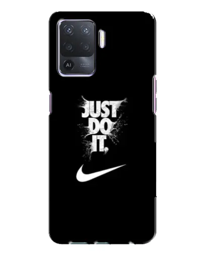 Чехол для OPPO A94 с картинкой «Текстовый принт Nike»
