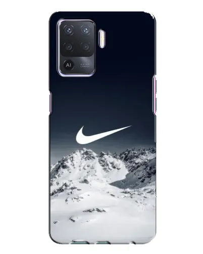 Чехол для OPPO A94 с картинкой «Nike — зимние горы»