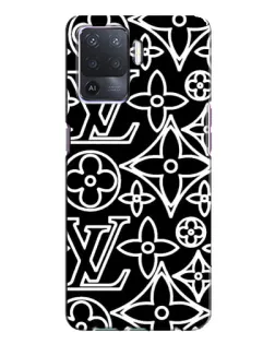 Чехол для OPPO A94 с картинкой «Черно-белый узор LV» Чехол для OPPO A94 с картинкой «Черно-белый узор LV»