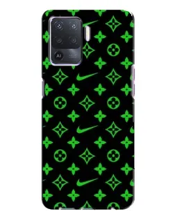 Чехол для OPPO A94 с картинкой «Неоновый принт LV»