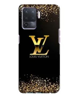 Чехол для OPPO A94 с картинкой «LV — золотые искры»