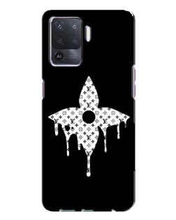 Чехол для OPPO A94 с картинкой «Цветочная монограмма»