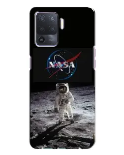 Чехол для OPPO A94 с картинкой «Астронавт на Луне»