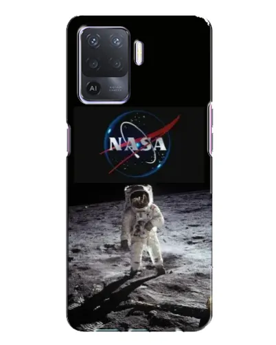 Чехол для OPPO A94 с картинкой «Астронавт на Луне»
