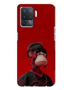 Чехол для OPPO A94 с картинкой «Bored Ape в красном» Чехол для OPPO A94 с картинкой «Bored Ape в красном»