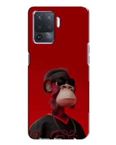 Чехол для OPPO A94 с картинкой «Bored Ape в красном» Чехол для OPPO A94 с картинкой «Bored Ape в красном»