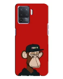 Чехол для OPPO A94 с картинкой «Bored Ape — красный фон» Чехол для OPPO A94 с картинкой «Bored Ape — красный фон»