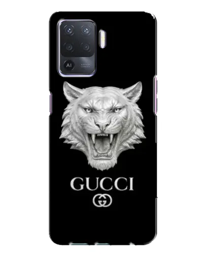 Чохол для OPPO A94 з картинкою «Gucci — срібний лев» Чохол для OPPO A94 з картинкою «Gucci — срібний лев»
