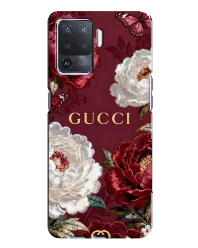 Чохол для OPPO A94 з картинкою «Gucci — бордові троянди» Чохол для OPPO A94 з картинкою «Gucci — бордові троянди»