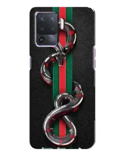 Чохол для OPPO A94 з картинкою «Gucci — змія на смузі» Чохол для OPPO A94 з картинкою «Gucci — змія на смузі»