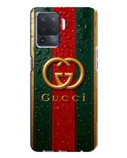 Чохол для OPPO A94 з картинкою «Gucci — фірмова смуга та золото» Чохол для OPPO A94 з картинкою «Gucci — фірмова смуга та золото»
