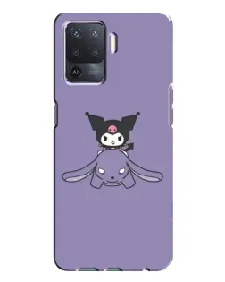 Чохол для OPPO A94 з картинкою «Kuromi на ліловому фоні»