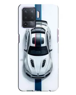 Чехол для OPPO A94 с картинкой «Вид сверху — BMW M»
