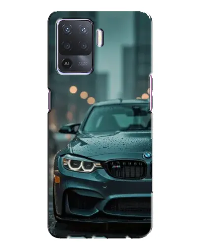 Чехол для OPPO A94 с картинкой «BMW в огнях города»