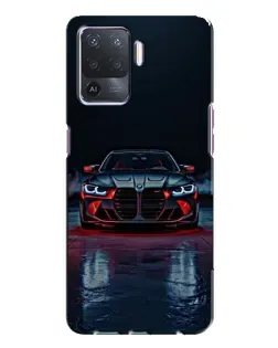 Чехол для OPPO A94 с картинкой «BMW на мокрой дороге»