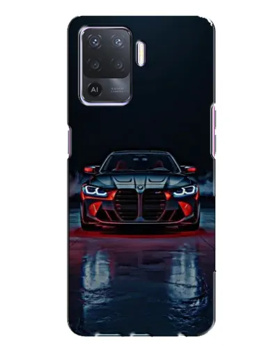 Чехол для OPPO A94 с картинкой «BMW на мокрой дороге»